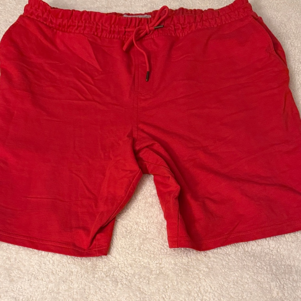 Original Penguin Bright Red Drawstring Shorts - image 1